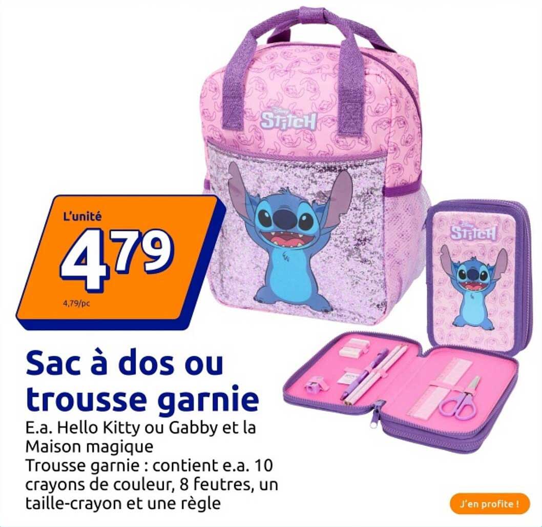 Sac à dos ou trousse garnie