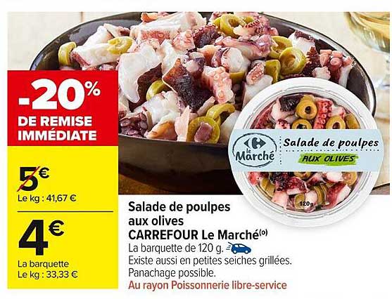 Salade de poulpes aux olives