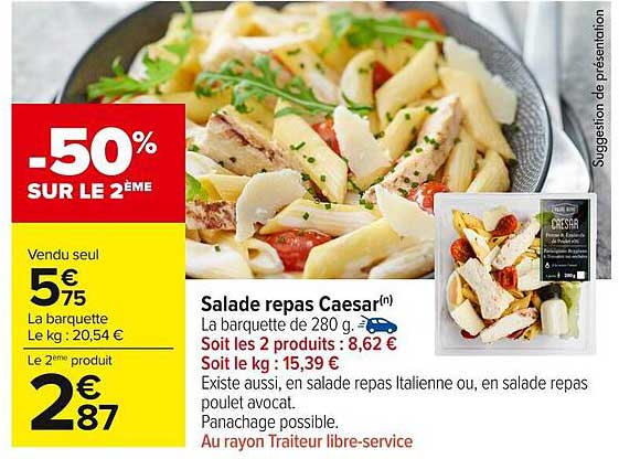 Salade repas Caesar(n)