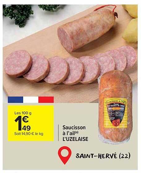 Saucisson à l'ail (L'UZELAIS)