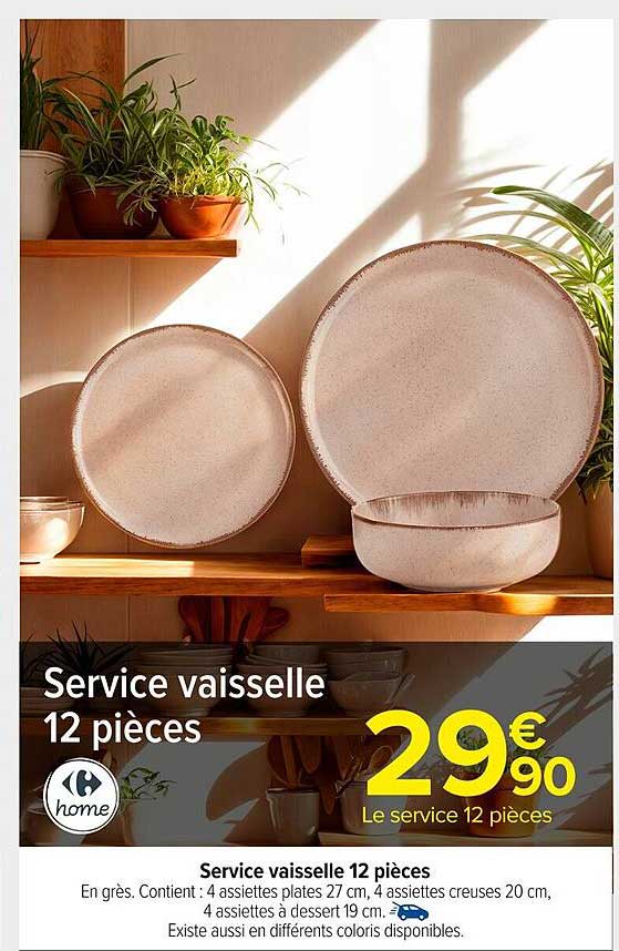 Service vaisselle 12 pièces