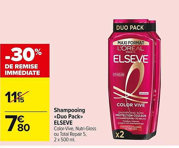 Shampooing «Duo Pack» ELSEVE