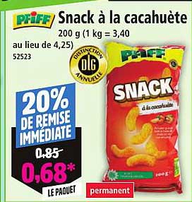 Snack à la cacahuète