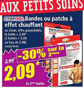 STOPDOL Bandes ou patchs à effet chauffant