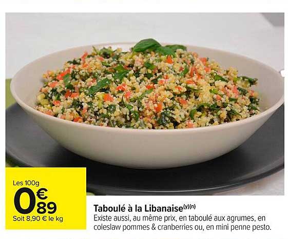 Taboulé à la Libanaise
