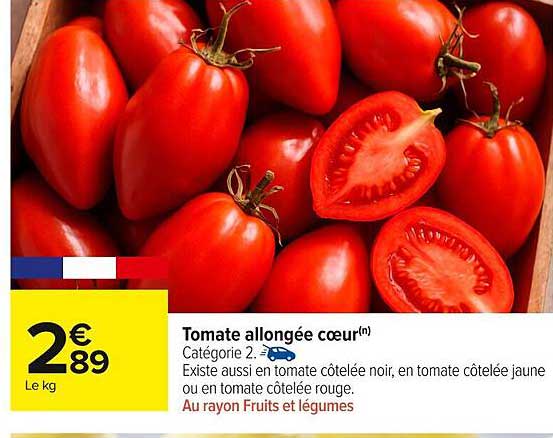 Tomate allongée cœur