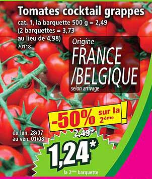 Tomates cocktail grappes