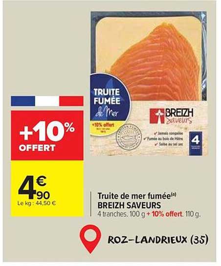 Truite de mer fumée BREIZH SAVEURS