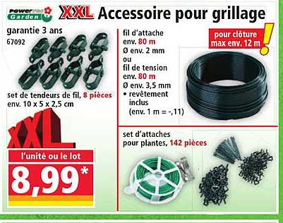 XXL Accessoire pour grillage