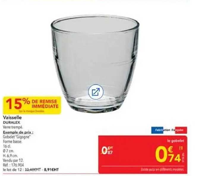 15% DE REMISE IMMEDIATE