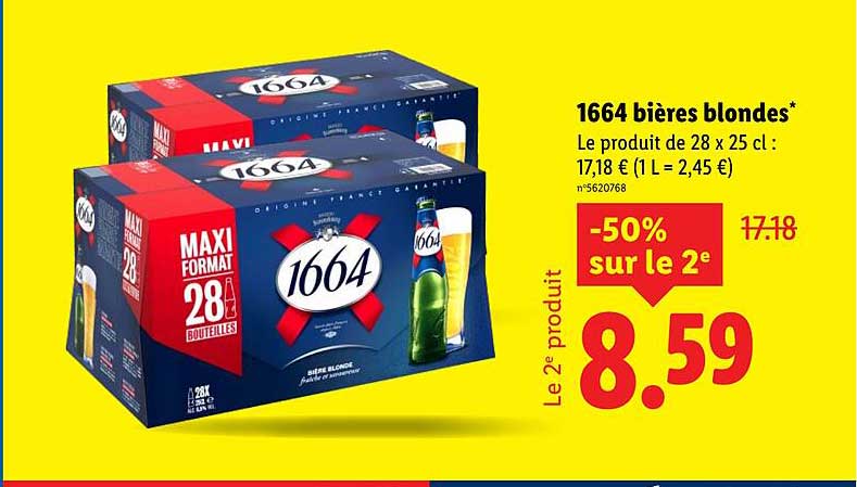 1664 bières blondes*