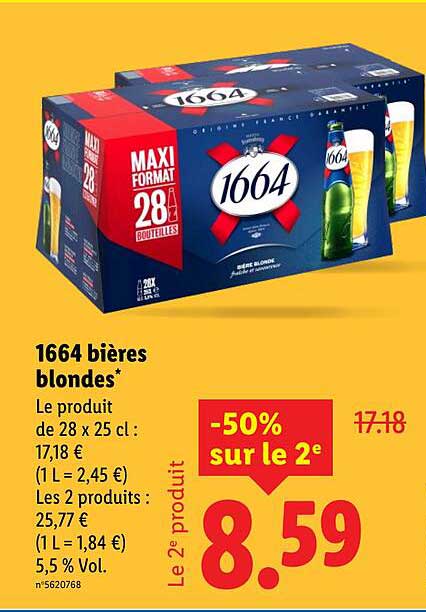 1664 bières blondes*