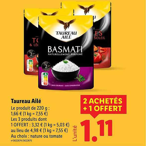 2 ACHETÉS + 1 OFFERT