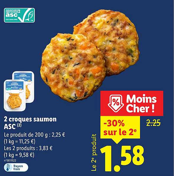 2 croques saumon ASC