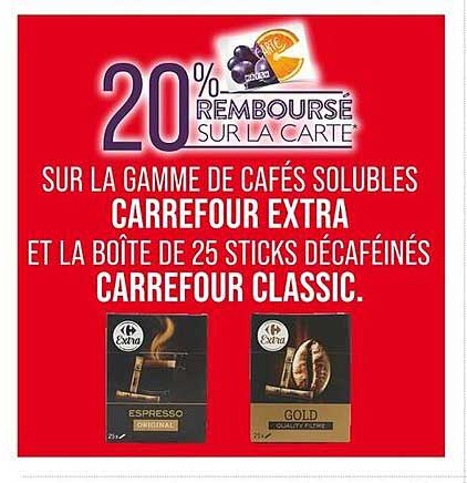 20% REMBOURSÉ SUR LA CARTE