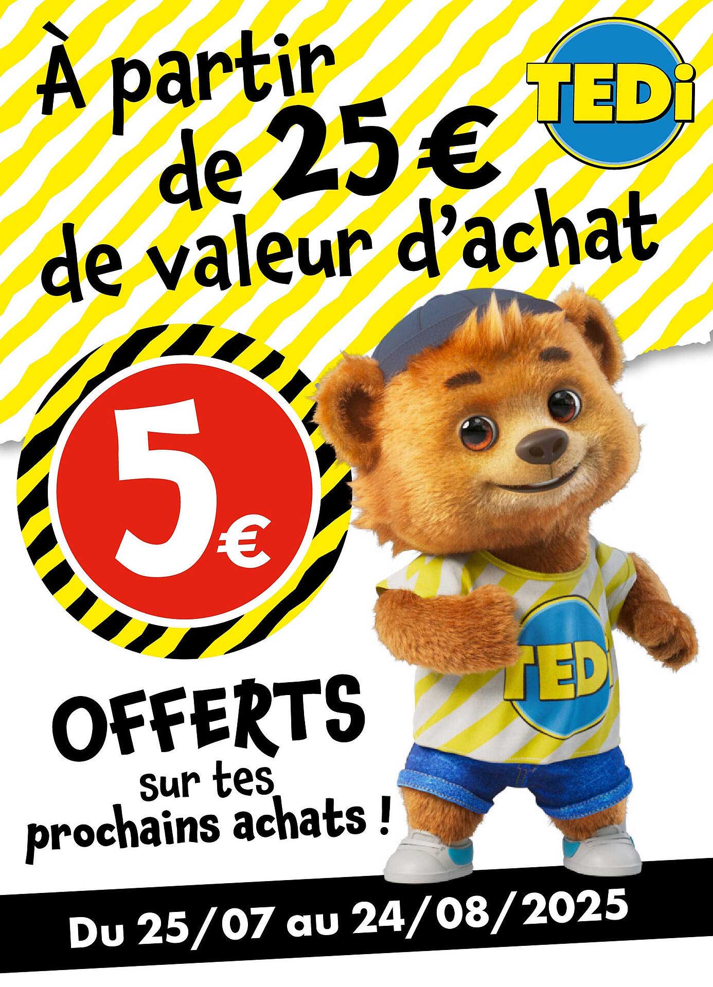 À partir de 25 € de valeur d'achat
