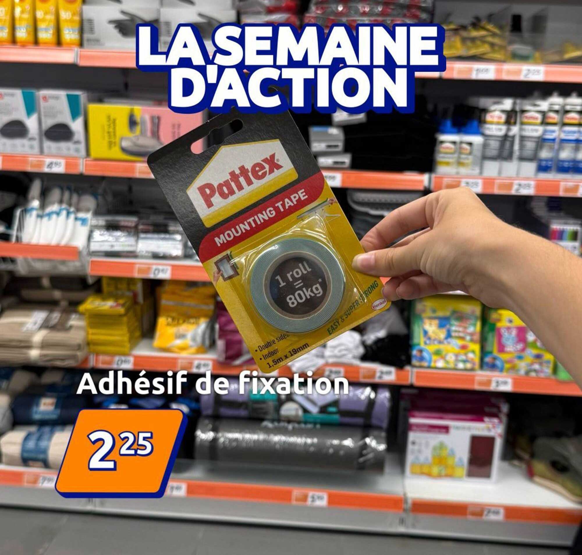 Adhésif de fixation