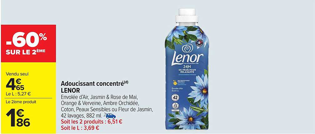 Adoucissant concentré LENOR