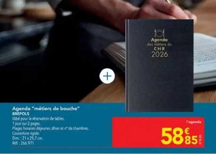 Agenda "métiers de bouche"