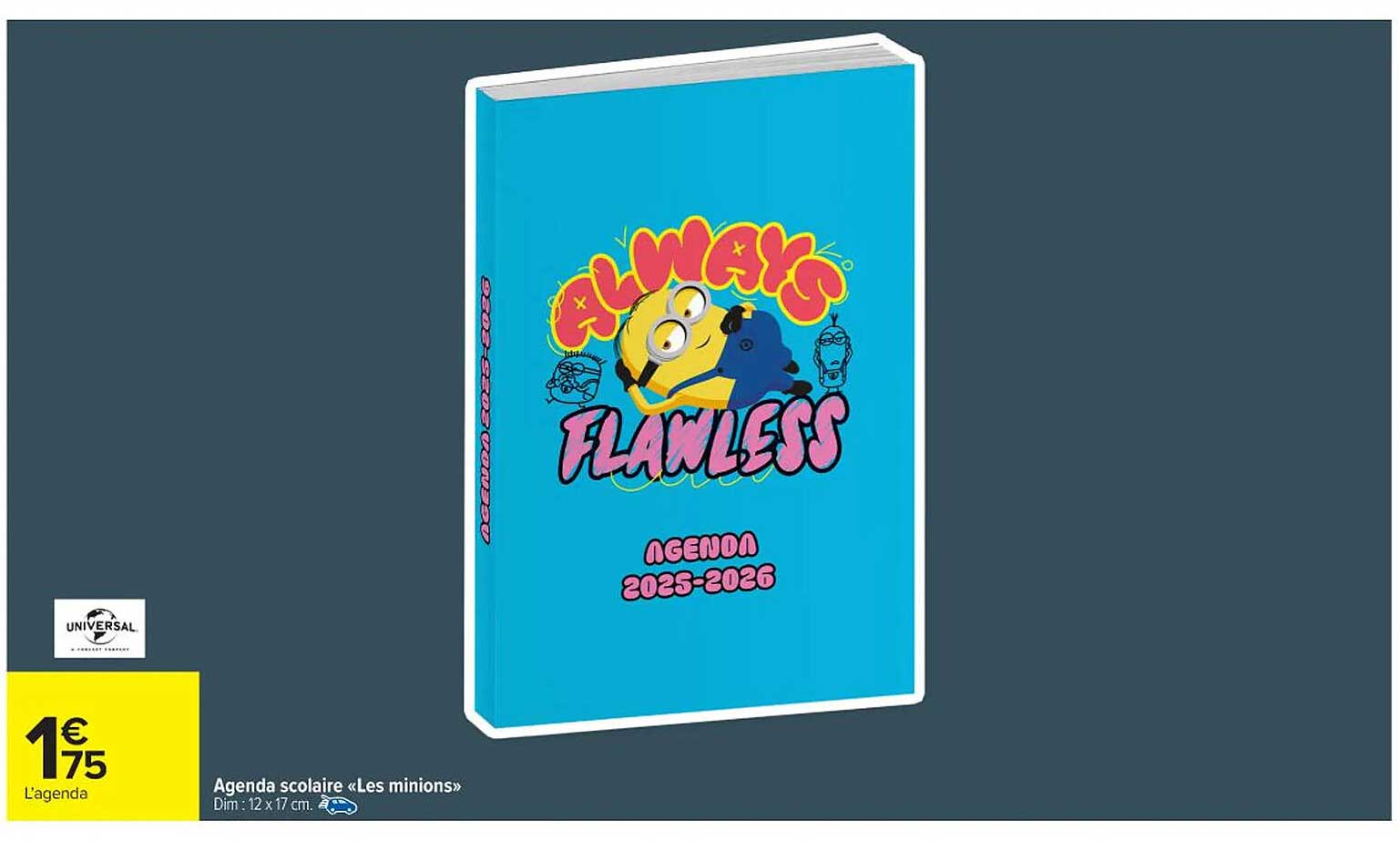 Agenda scolaire «Les minions»