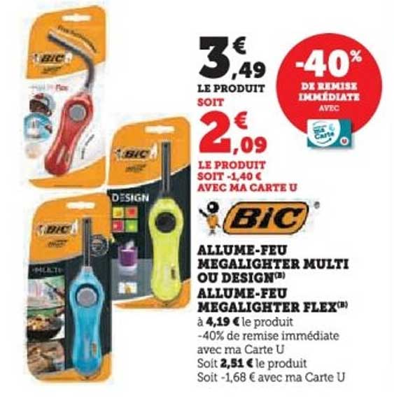 ALLUME-FEU MEGALIGHTER MULTI OU DESIGN