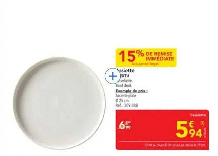 Assiette en porcelaine - SITU