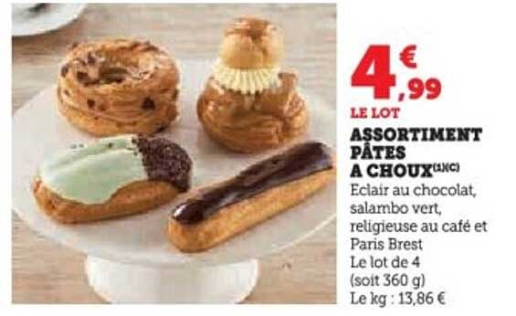 ASSORTIMENT PÂTES À CHOUX