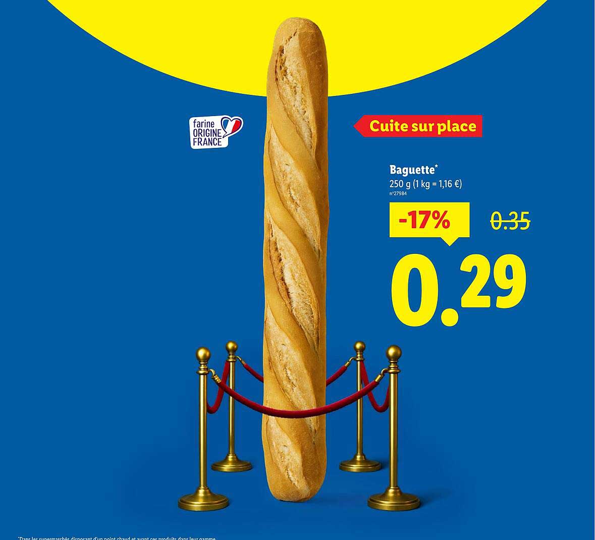 Baguette Cuite sur place