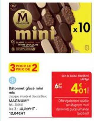 Bâtonnet glacé mini mix