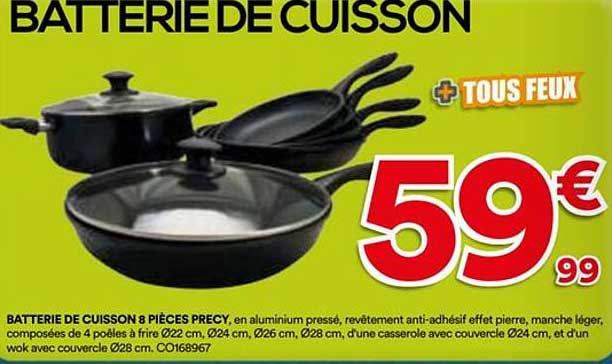 BATTERIE DE CUISSON 8 PIÈCES PRECY
