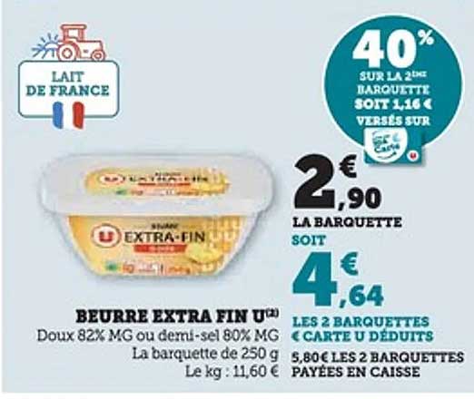 BEURRE EXTRA FIN U