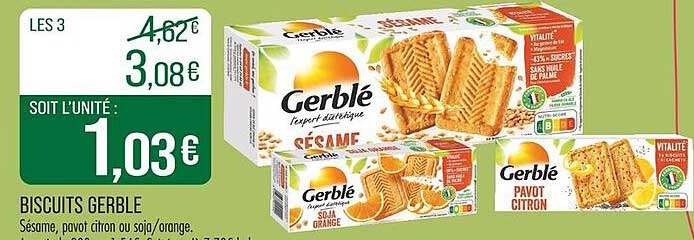 Biscuits Gerblé