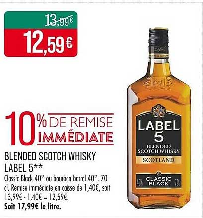 BLENDED SCOTCH WHISKY LABEL 5**