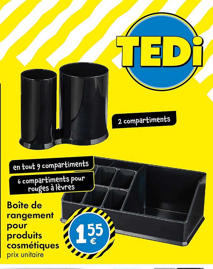 Boîte de rangement pour produits cosmétiques