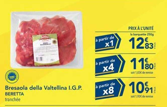 Bresaola della Valtellina I.G.P. Beretta tranchée