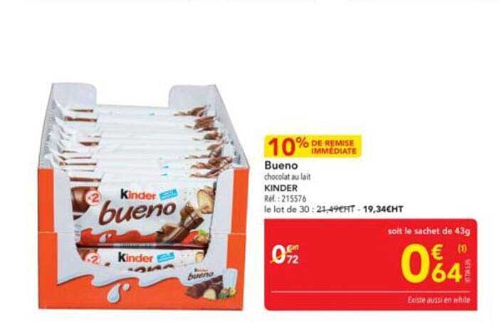 Bueno chocolat au lait