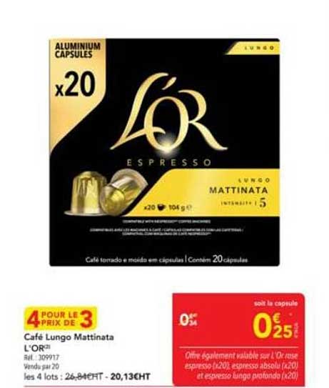 Café Lungo Mattinata L'OR