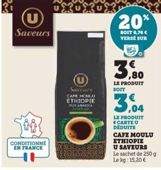 Café moulu Éthiopie U Saveurs