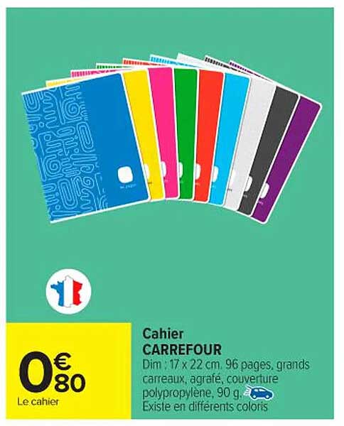 Cahier CARREFOUR