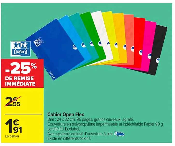 Cahier Open Flex