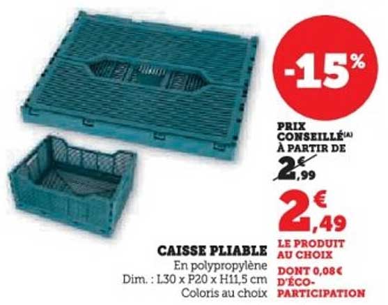 CAISSE PLIABLE