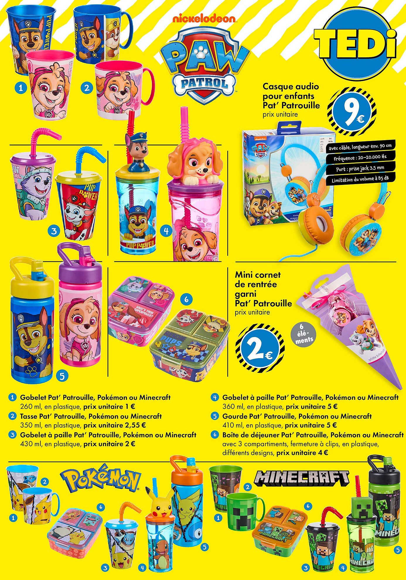 Casque audio pour enfants Pat' Patrouille