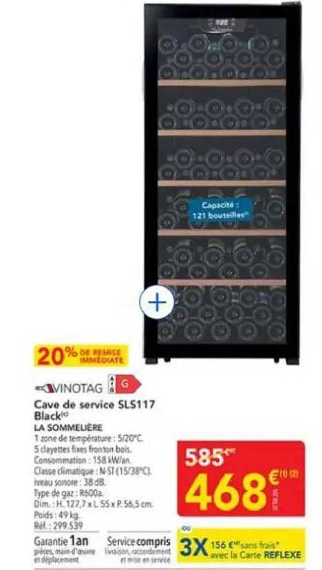 Cave de service SLS117 Black®