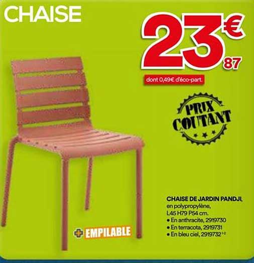 CHAISE DE JARDIN PANDJI