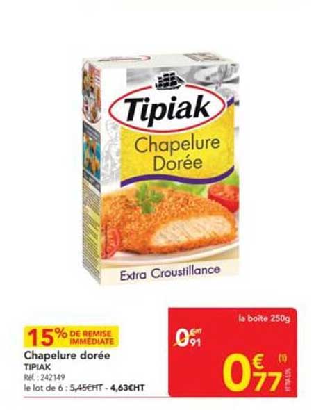 Chapure dorée TIPIAK