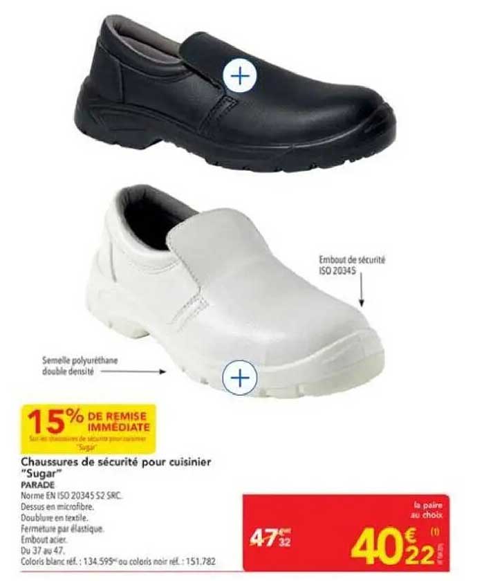 Chaussures de sécurité pour cuisinier "Sugar"