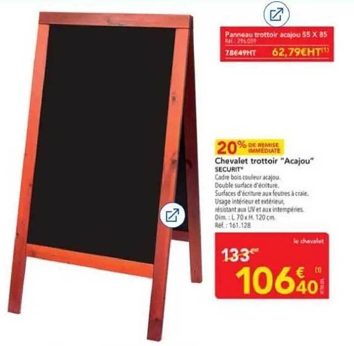 Chevalet trottior "Acajou" SECURIT