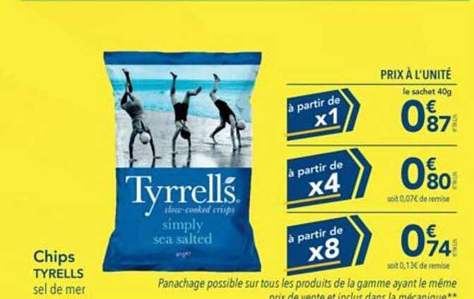 Chips TYRRELLS sel de mer