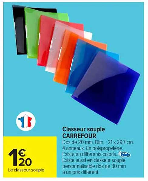 Classeur souple CARREFOUR