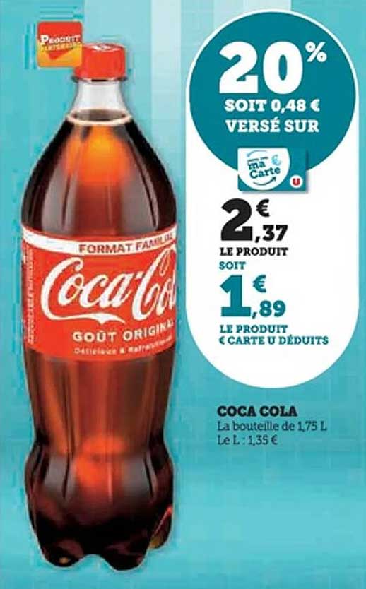 Coca Cola - La bouteille de 1,75 L